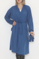 Melanj Kemerli  Mavi Kimono